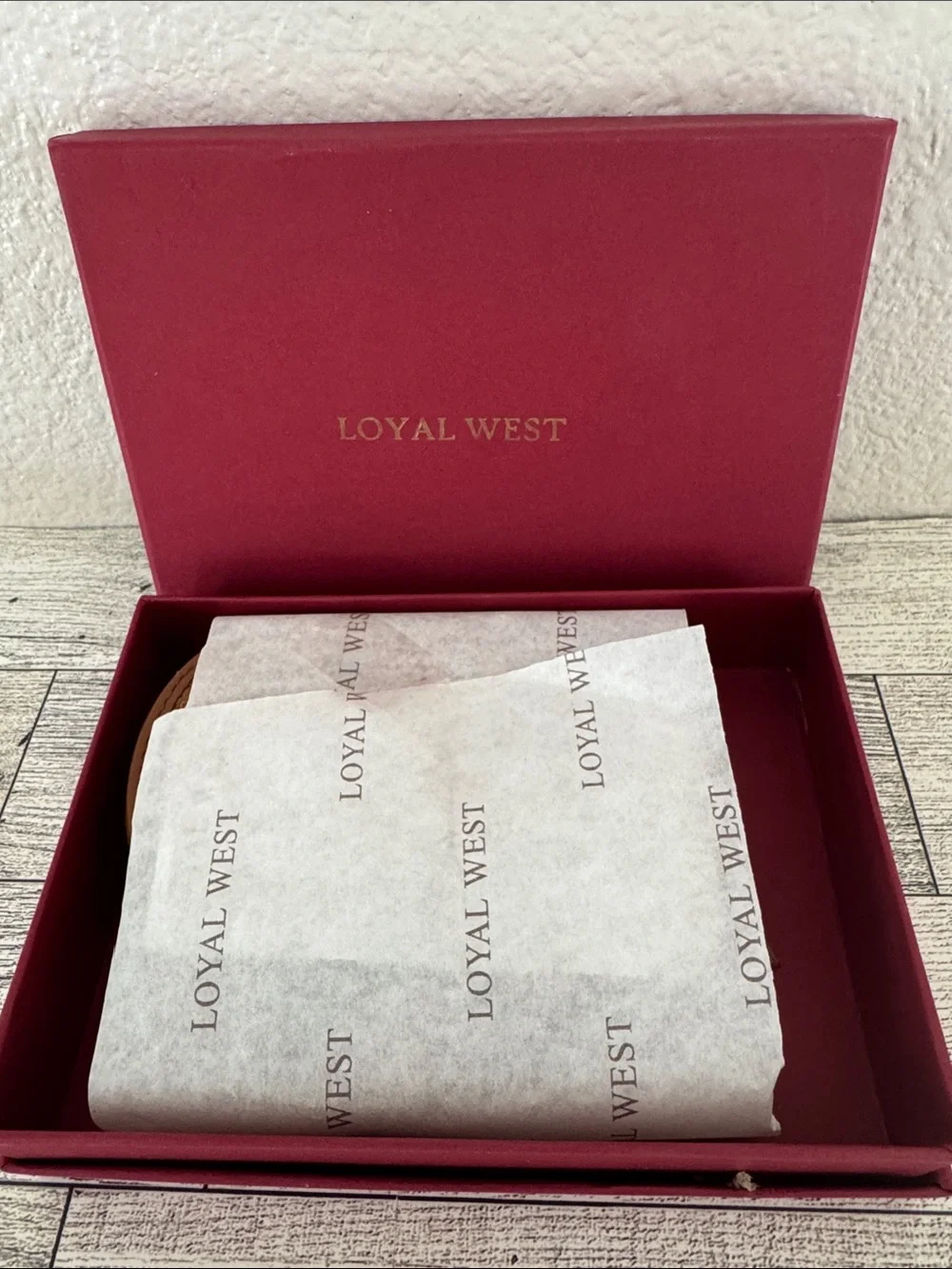 Loyal West by Myra Cupid Handtooled Leather Whisky & Water Coin Pouch NIB